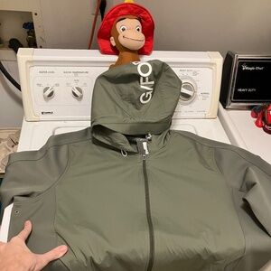 NWT G/FORE Wind Control Double Knit Pique Hooded Jacket Isle Golf XXL MSRP $595